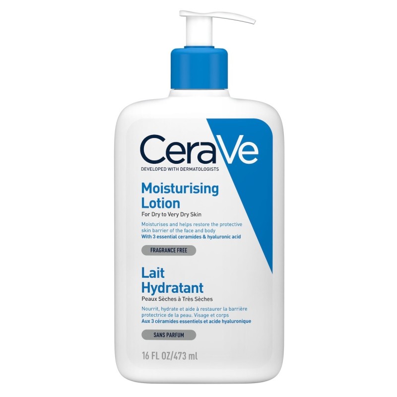 CeraVe Lait Hydratant Léger Peau Sèche à Très Sèche |473ml