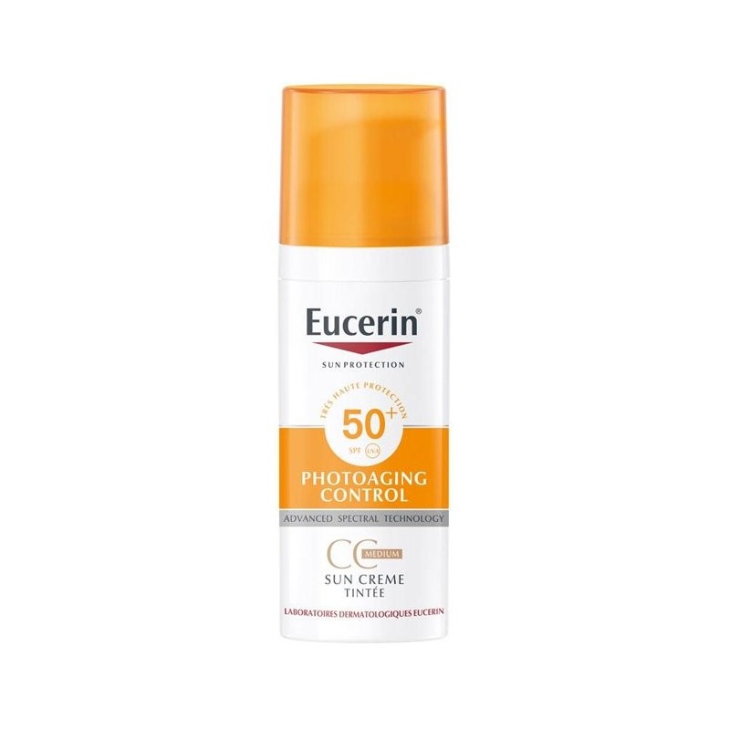 Eucerin – Sun Protection PhotoAging Control CC Crème Médium Teintée SPF50+ – 50 ml Eucerin – Sun Protection PhotoAging Control CC Crème Médium Teintée SPF50+ – 50 ml